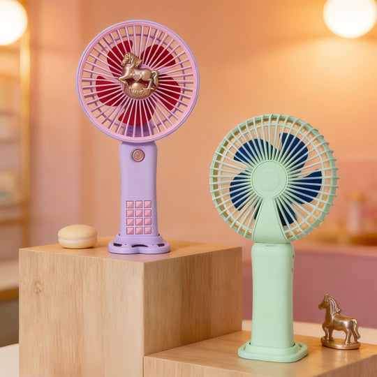 Ventilator Portabil pentru Femei cu Design Unicorn Compact și Ușor 3