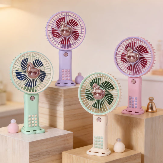 Ventilator Portabil pentru Femei cu Design Unicorn Compact și Ușor 4
