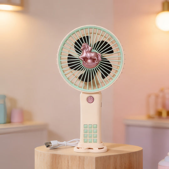 Ventilator Portabil pentru Femei cu Design Unicorn Compact și Ușor 7