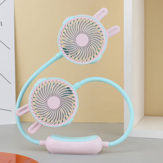 Ventilator Portabil pentru Gât Femei, Răcire Ușor de Purtați 11