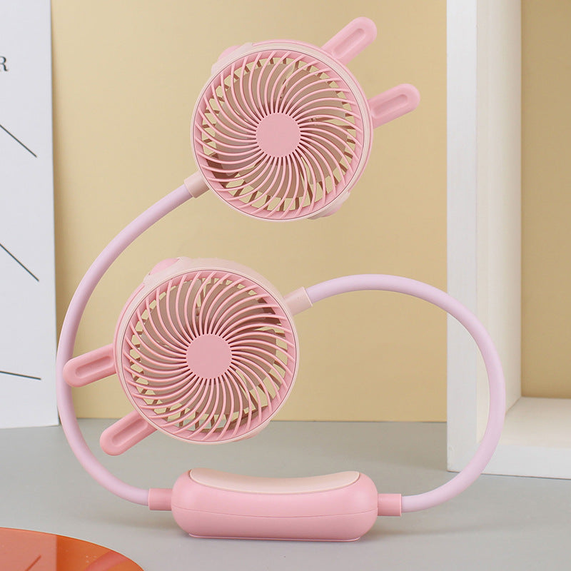 Ventilator Portabil pentru Gât Femei, Răcire Ușor de Purtați 12