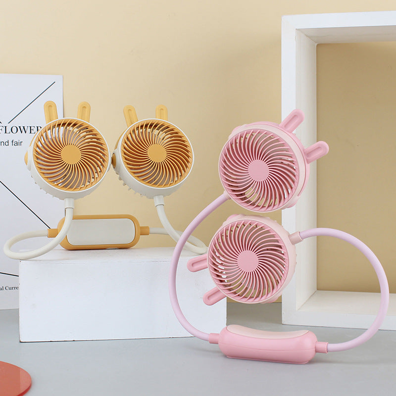 Ventilator Portabil pentru Gât Femei, Răcire Ușor de Purtați 2