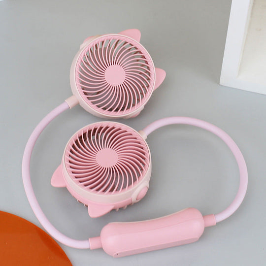 Ventilator Portabil pentru Gât Femei, Răcire Ușor de Purtați 6