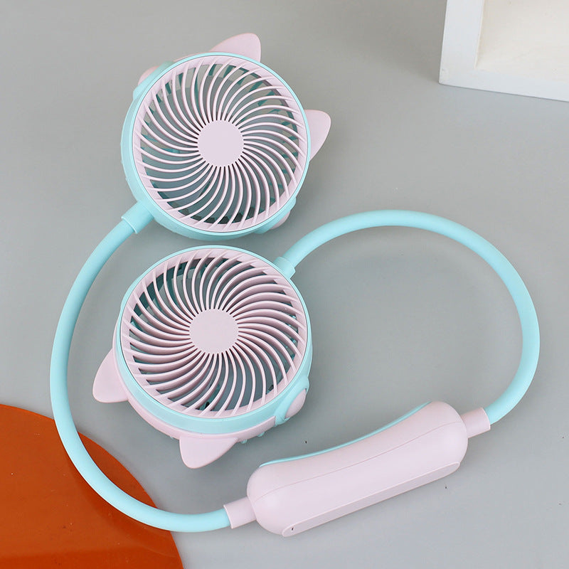 Ventilator Portabil pentru Gât Femei, Răcire Ușor de Purtați 8