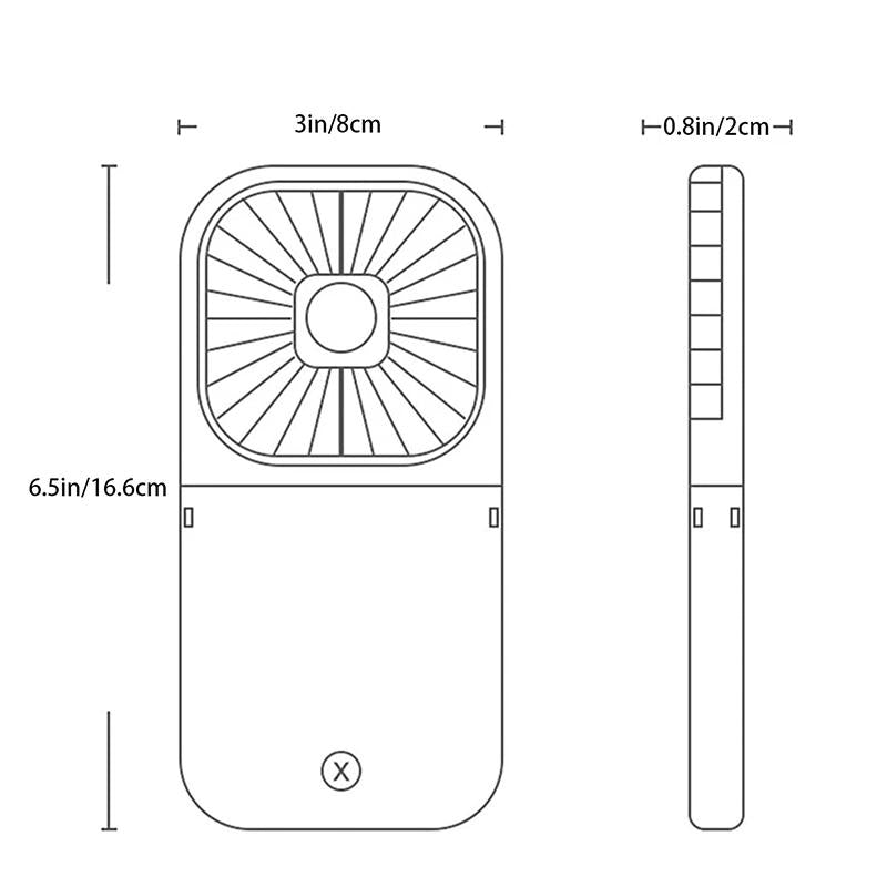 Ventilator Portabil pentru Gât Multifuncțional cu Design Modern 7