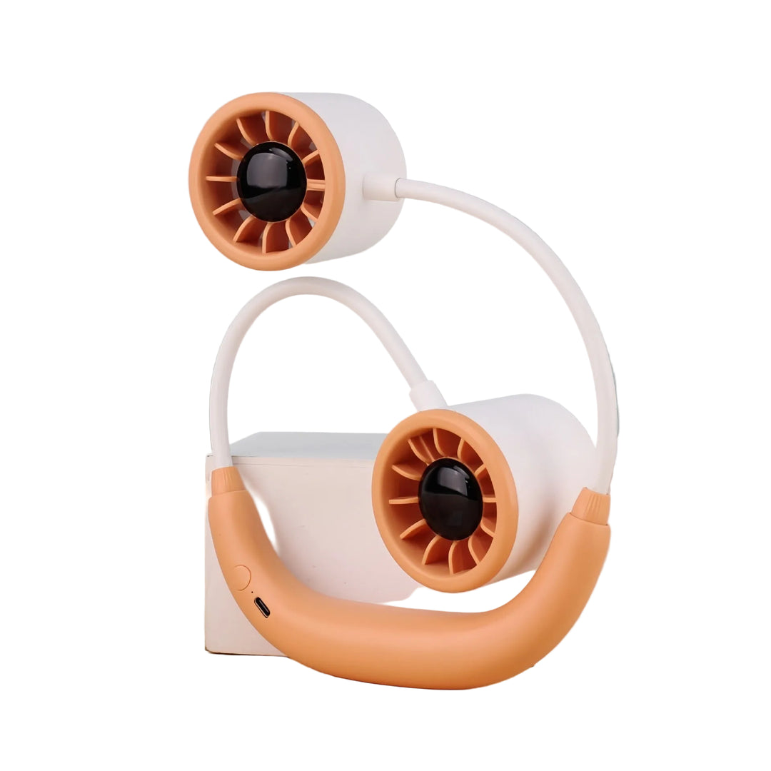 Ventilator Portabil pentru Gât cu Ventilatoare Duble pentru Femei 0