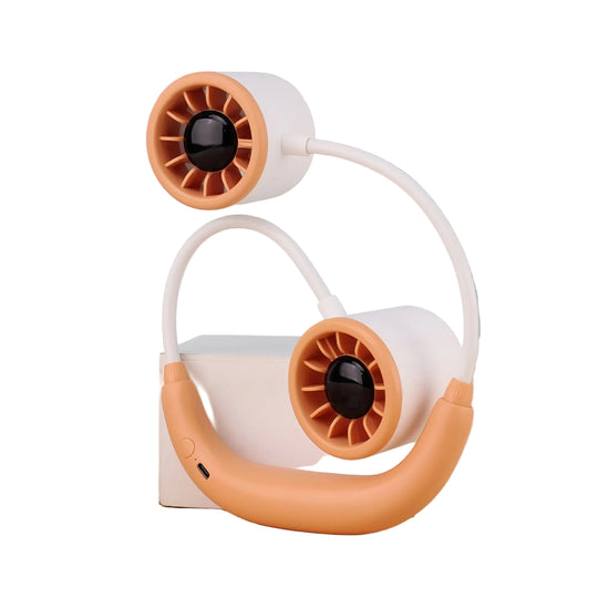 Ventilator Portabil pentru Gât cu Ventilatoare Duble pentru Femei 0