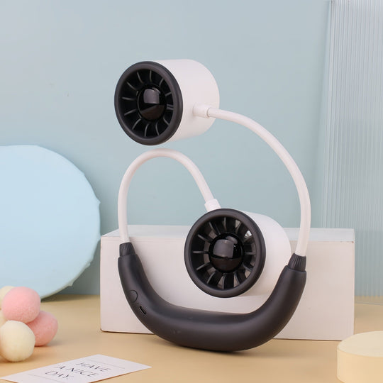 Ventilator Portabil pentru Gât cu Ventilatoare Duble pentru Femei 6