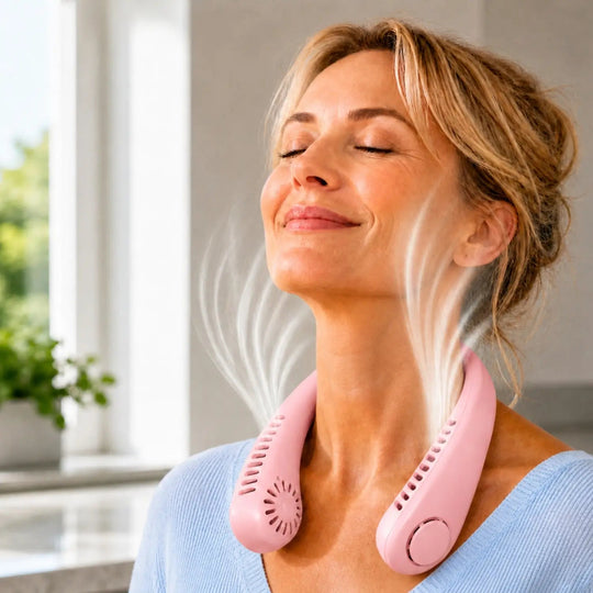 Ventilator Portabil pentru Gât cu Viteză Reglabilă Unisex 10