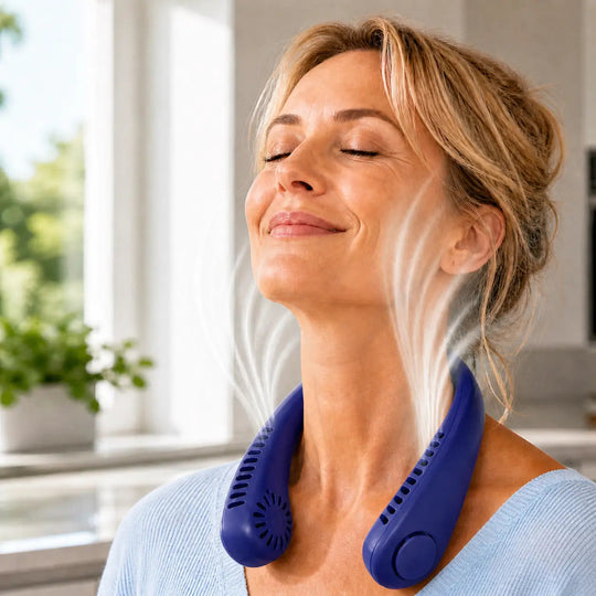 Ventilator Portabil pentru Gât cu Viteză Reglabilă Unisex 11