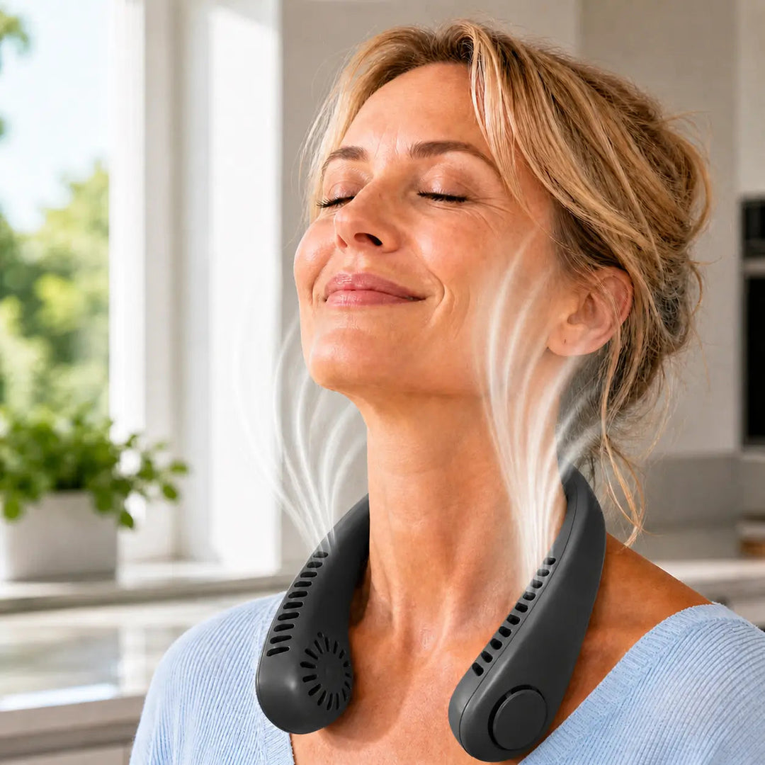 Ventilator Portabil pentru Gât cu Viteză Reglabilă Unisex 9