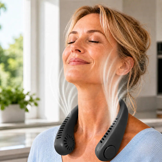 Ventilator Portabil pentru Gât cu Viteză Reglabilă Unisex 9