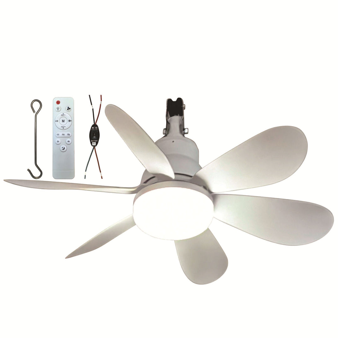 Ventilator Tavan Cu Lumină LED Integrată Și Telecomandă Modern 2