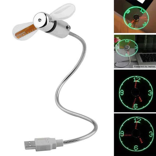 Ventilator USB Flexibil cu LED pentru Birou 1