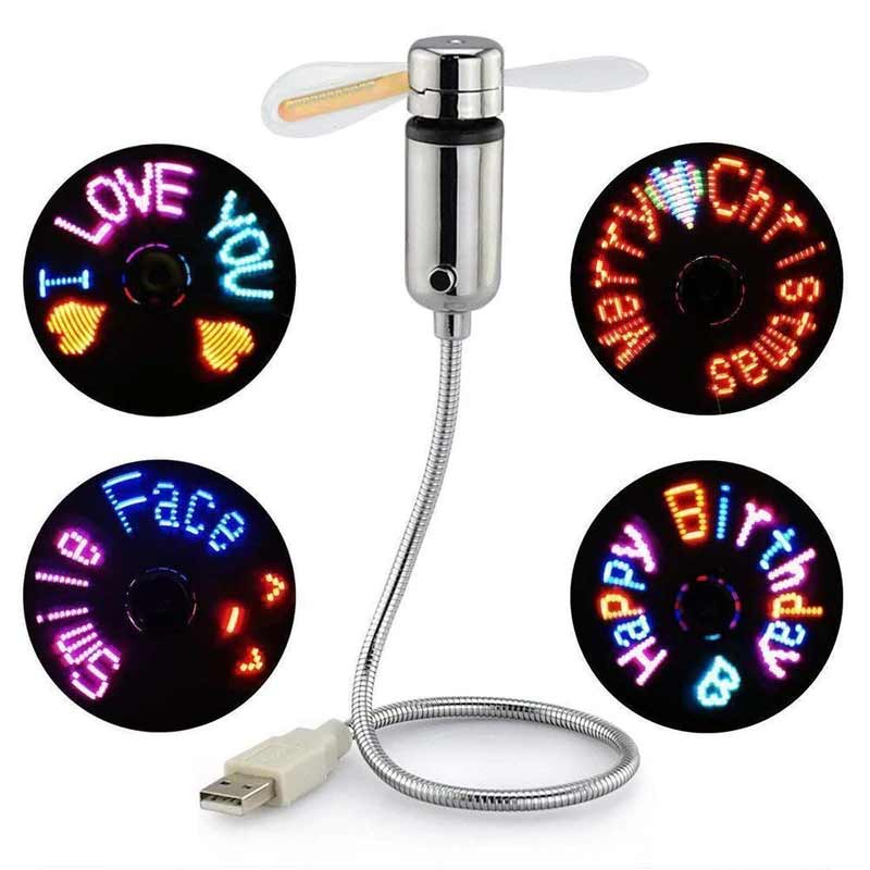 Ventilator USB Flexibil cu LED pentru Birou 3