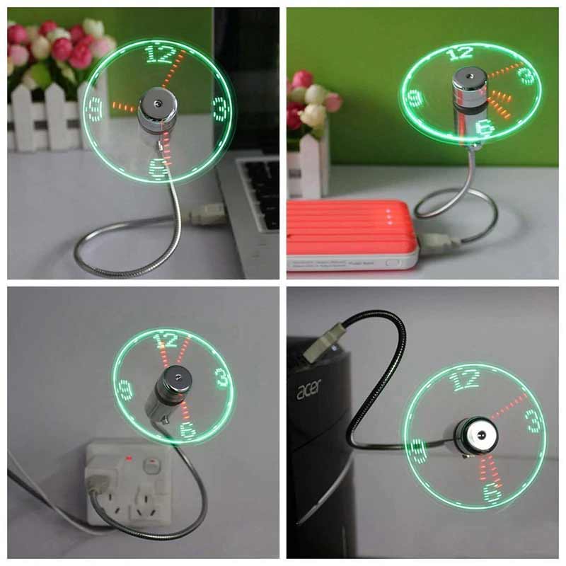 Ventilator USB Flexibil cu LED pentru Birou 5
