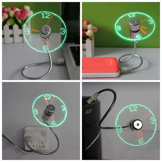 Ventilator USB Flexibil cu LED pentru Birou 5
