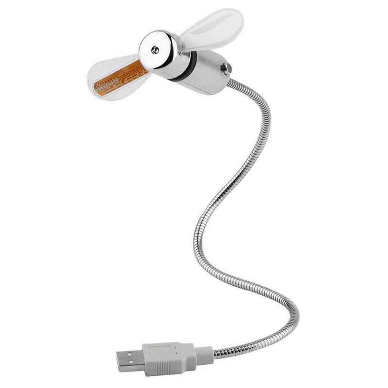 Ventilator USB Flexibil cu LED pentru Birou 7