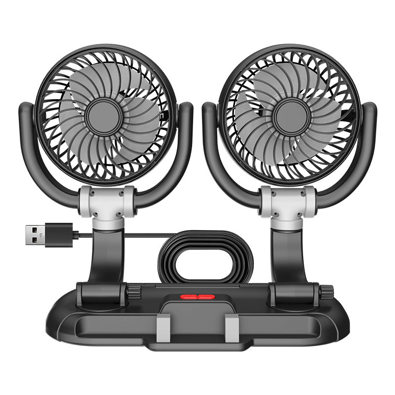 Ventilator USB Portabil Dublu pentru Răcire Eficientă 0