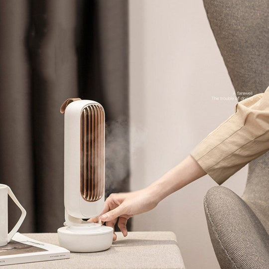 Ventilator USB de birou cu umidificare și pulverizare 1