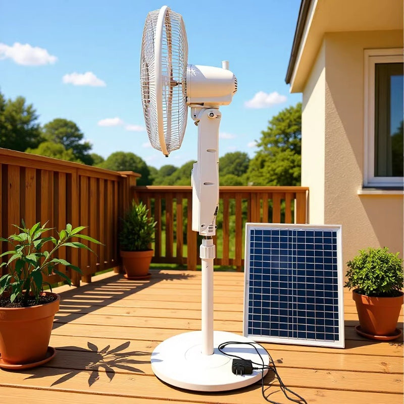 Ventilator Unisex cu Suport și Control Inteligent Solar 4