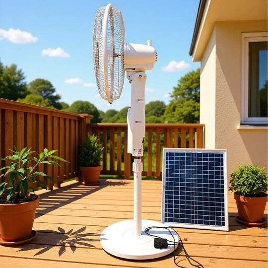 Ventilator Unisex cu Suport și Control Inteligent Solar 4