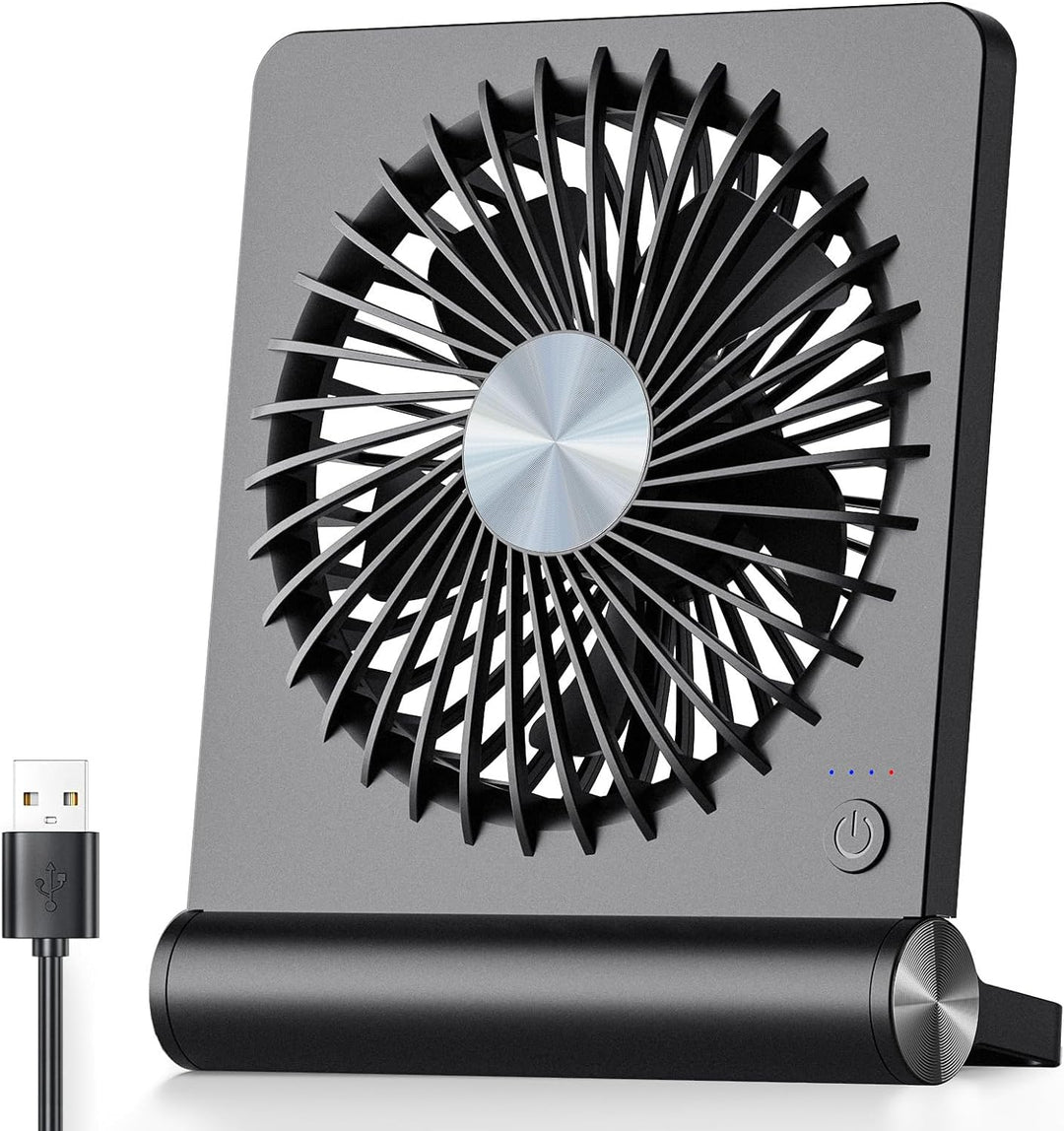 Ventilator de Birou Compact cu 3 Viteze și Design Modern 0