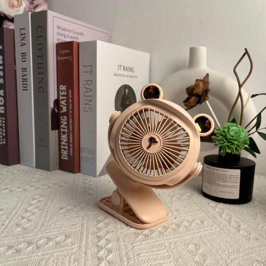 Ventilator de Birou Compact cu Design Jucăuș pentru Femei 8