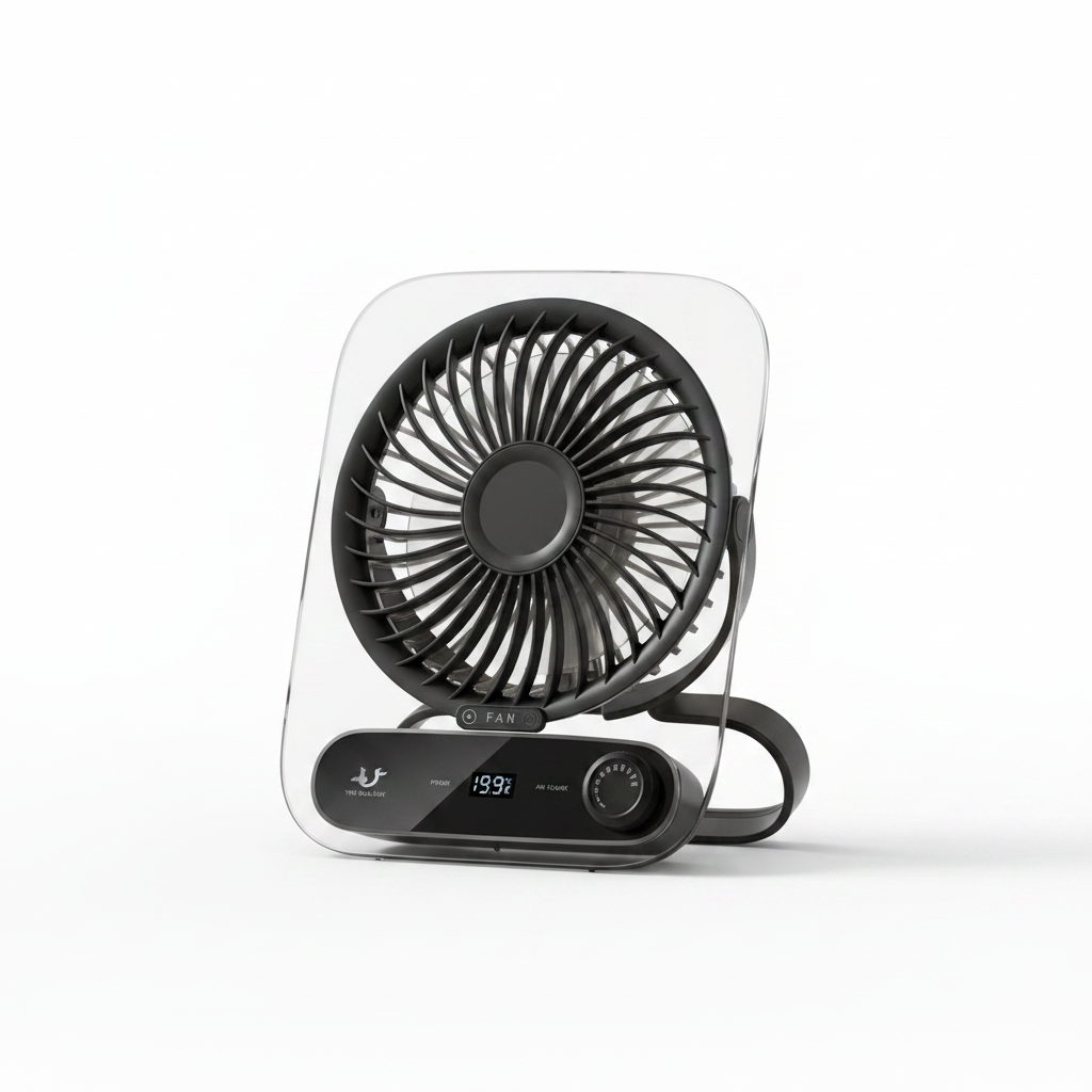 Ventilator de Birou Digital Ultra-Subțire cu 199 Setări de Viteză și Funcționare Silențioasă 0