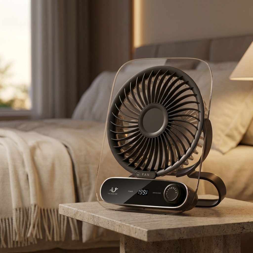 Ventilator de Birou Digital Ultra-Subțire cu 199 Setări de Viteză și Funcționare Silențioasă 3