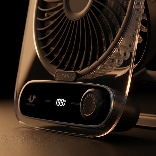 Ventilator de Birou Digital Ultra-Subțire cu 199 Setări de Viteză și Funcționare Silențioasă 5
