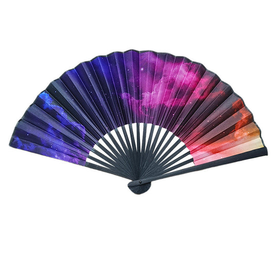 Ventilator de Mână Colorat cu Fundă pentru Femei, Accesoriu Versatil pentru Evenimente 8