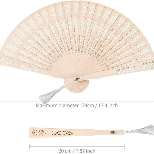 Ventilator de Mână Decorativ cu Design Filigranat pentru Femei 2