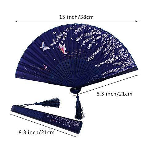 Ventilator de Mână Floral pentru Femei, Design Manual, Accesoriu Elegant 2