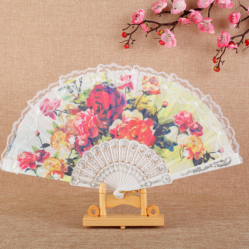 Ventilator de Mână Floral pentru Femei cu Design Artistic 11
