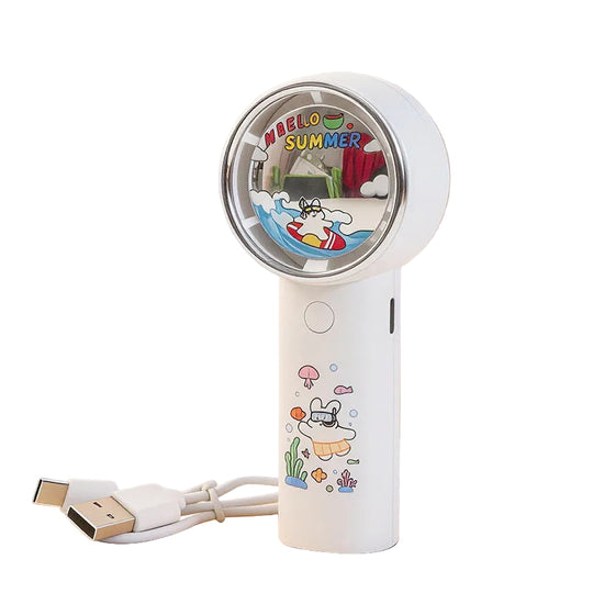 Ventilator de Mână Portabil cu Design Jucăuș pentru Femei 0