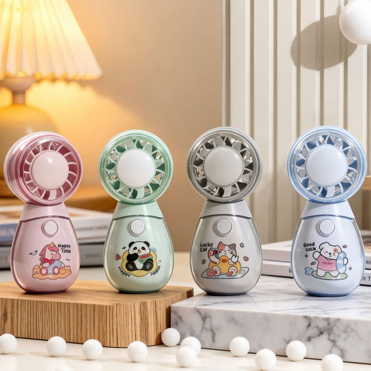 Ventilator de Mână Portabil cu Design Jucăuș pentru Femei 1