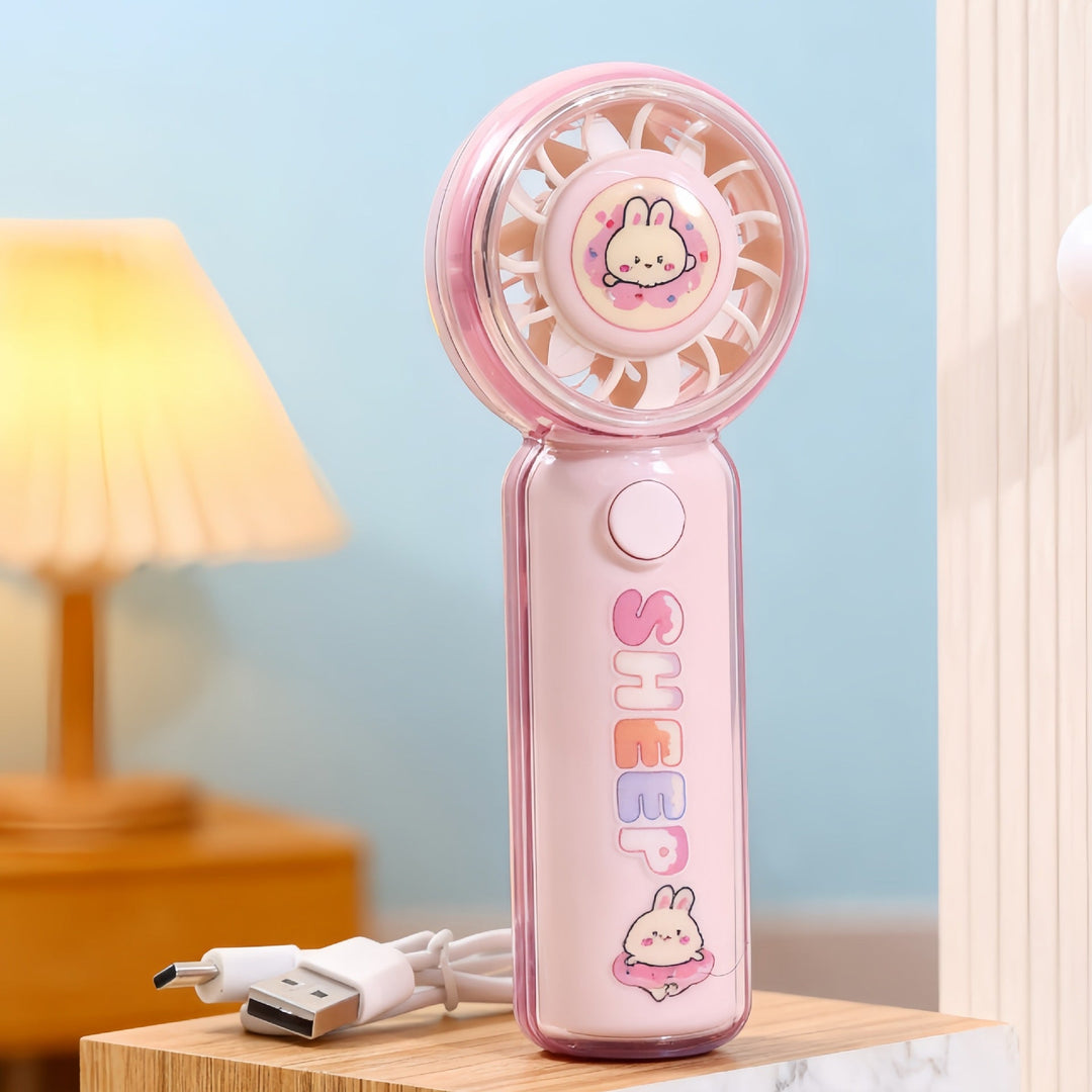 Ventilator de Mână Portabil cu Design Jucăuș pentru Femei 8