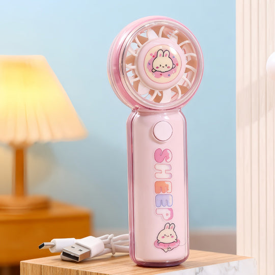Ventilator de Mână Portabil cu Design Jucăuș pentru Femei 8