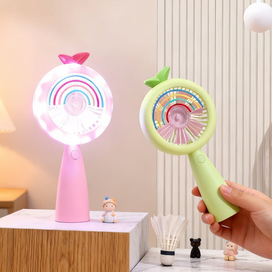 Ventilator de Mână Portabil cu Iluminare LED pentru Femei 1