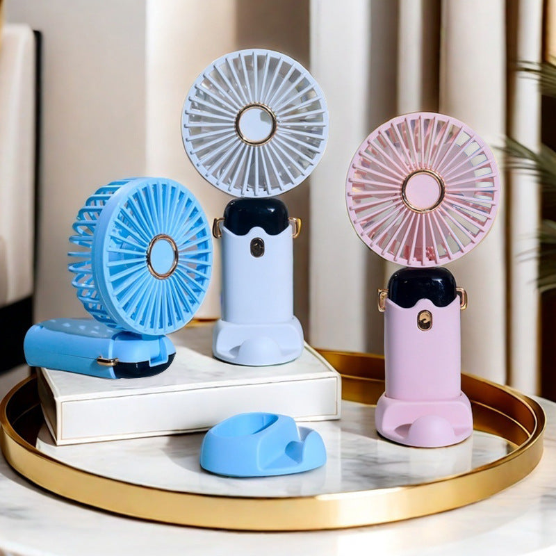Ventilator de Mână Portabil cu Pulverizare pentru Femei 1