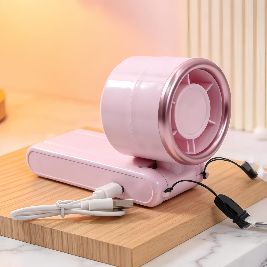 Ventilator de Mână Portabil pentru Femei cu Design Ergonomic 1