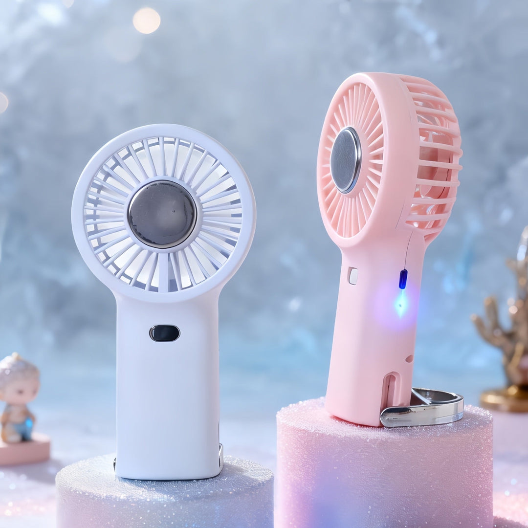 Ventilator de Mână Portabil pentru Femei cu Design Modern 3
