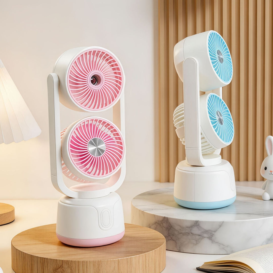 Ventilator de Masă Multifuncțional cu Pulverizare și Două Setări de Viteză 3