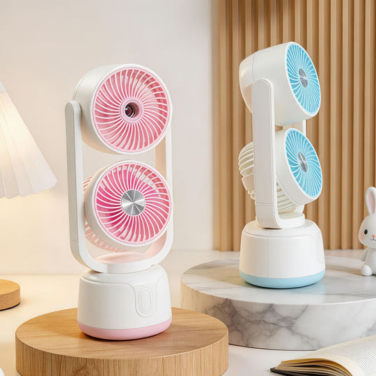 Ventilator de Masă Multifuncțional cu Pulverizare și Două Setări de Viteză 3