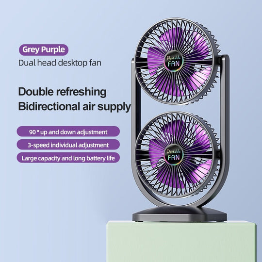 Ventilator de Masă Reglabil cu Flux Dublu de Aer pentru Femei 0