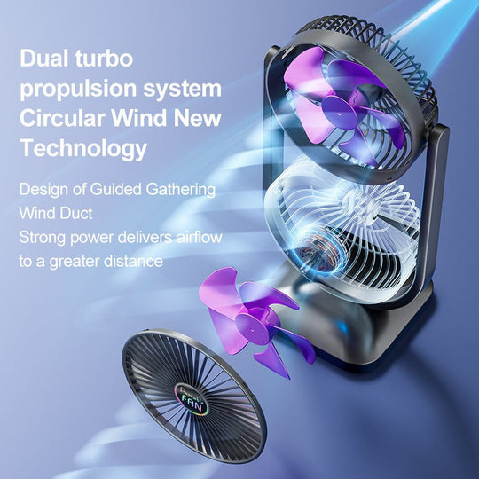 Ventilator de Masă Reglabil cu Flux Dublu de Aer pentru Femei 3