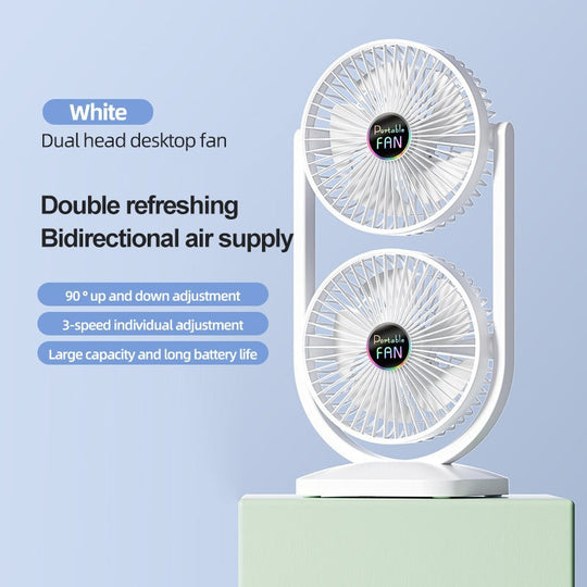 Ventilator de Masă Reglabil cu Flux Dublu de Aer pentru Femei 6