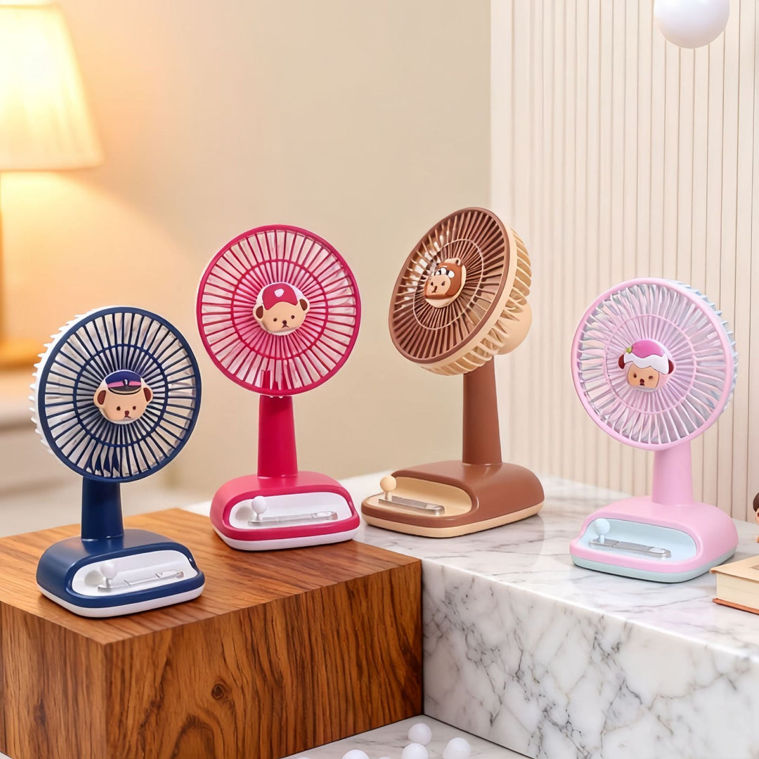 Ventilator de Masă cu Unghi Flexibil pentru Femei, Design Modern și Compact 3