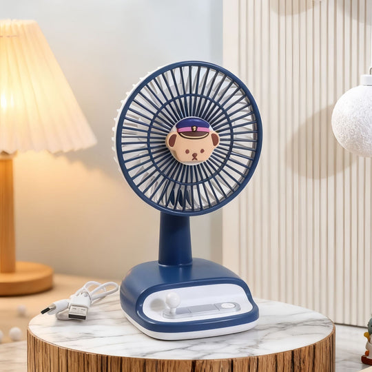 Ventilator de Masă cu Unghi Flexibil pentru Femei, Design Modern și Compact 4